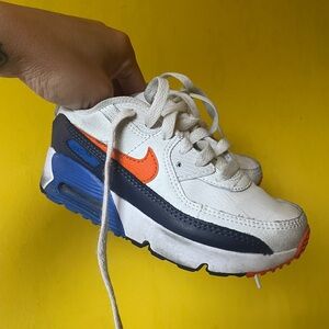 Nike Air Max White with Blue and Orange